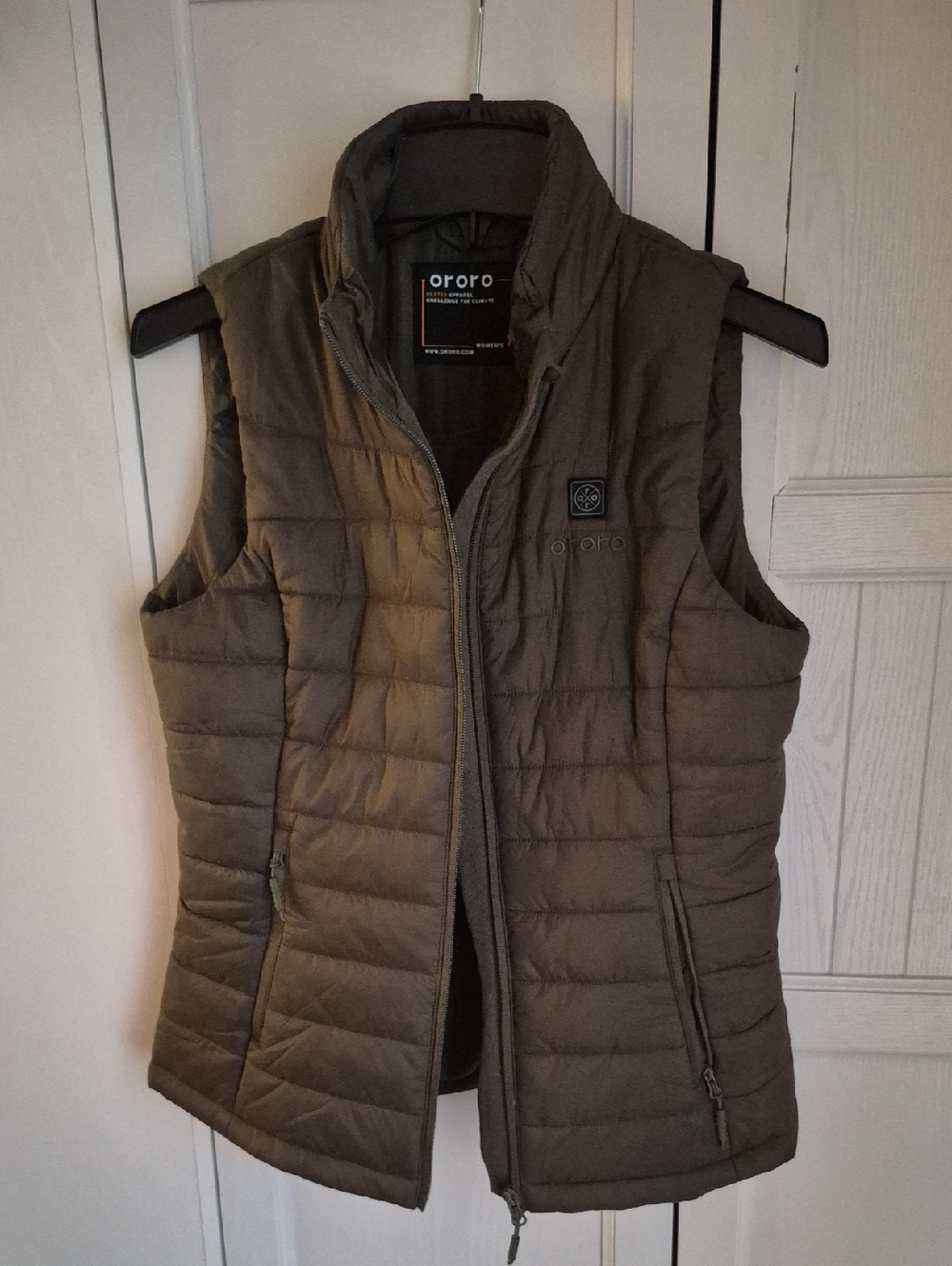Ororo Quilted Puffer Vest in Olive Green